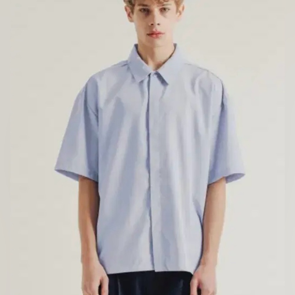 Beslow Standard (Korean brand - Musinsa) Men’s Blue Gray Short sleeve shirt M